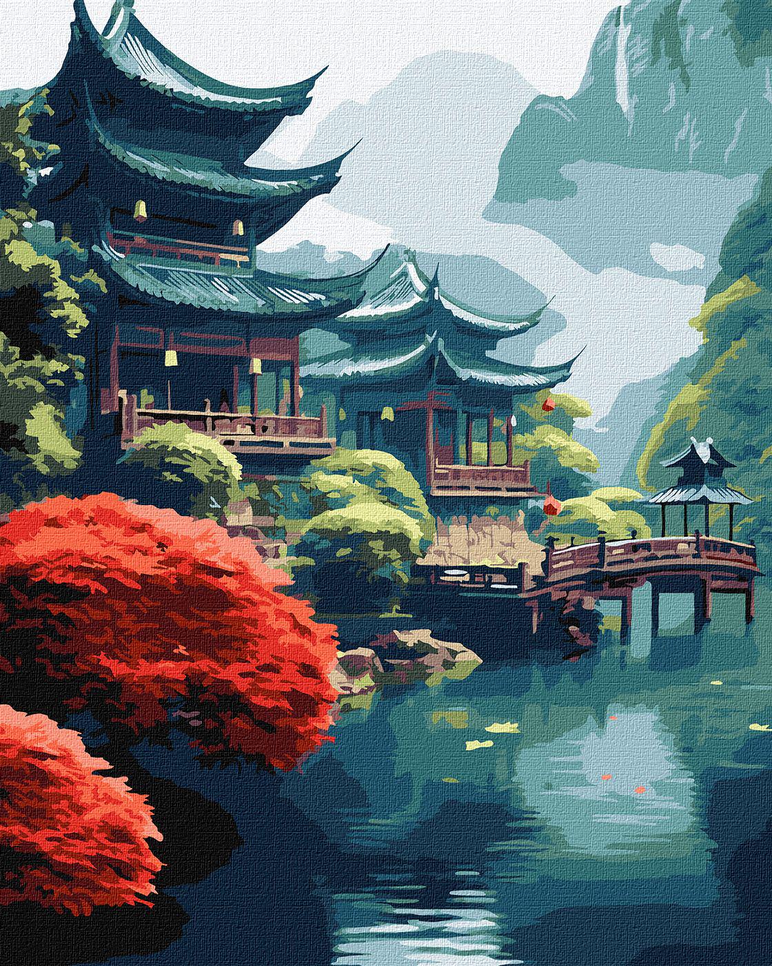 Картина по номерам Идейка Утро в горах 40x50 см (KHO6347)