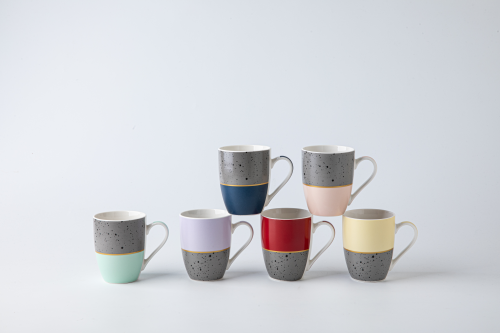 Набор чашек фарфоровых SNT Мрамор микс 12 шт. (2091-16)