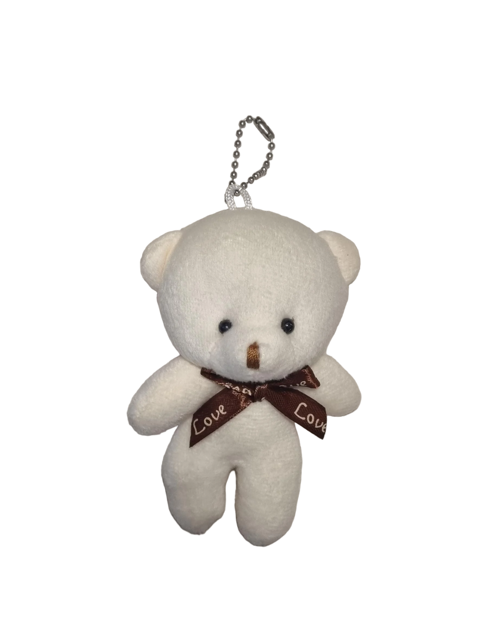 М'яка іграшка-брелок Ведмедик 12 см Білий (01_B0502022181)