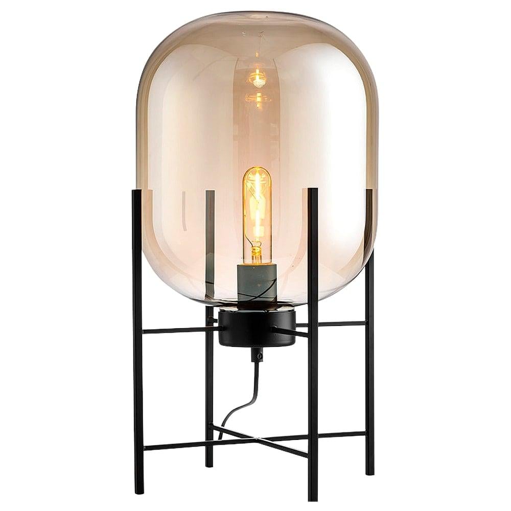 Светильник Glass Oval Amber D24/H48 настольный