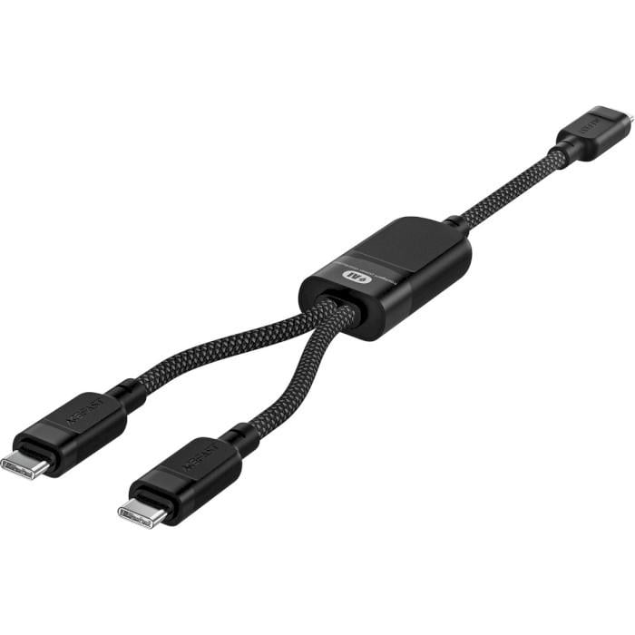 Кабель Acefast C5-11 USB 2.0 USB-C 2в1 0,8/0,4 м 100W 5A Black (6974316280149) - фото 5
