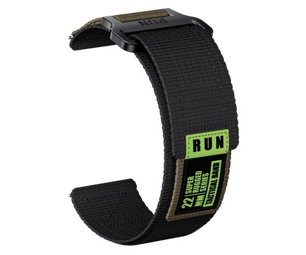 Ремешок Nylon Run для смартчасов Xiaomi Watch S4 S3 S1 S1 Pro S1 Active 22 мм Черный с зеленым (47407) Ремешок Nylon Run для смартчасов Xiaomi Watch S4 S3 S1 S1 Pro S1 Active 22 мм Черный с зеленым (47407)