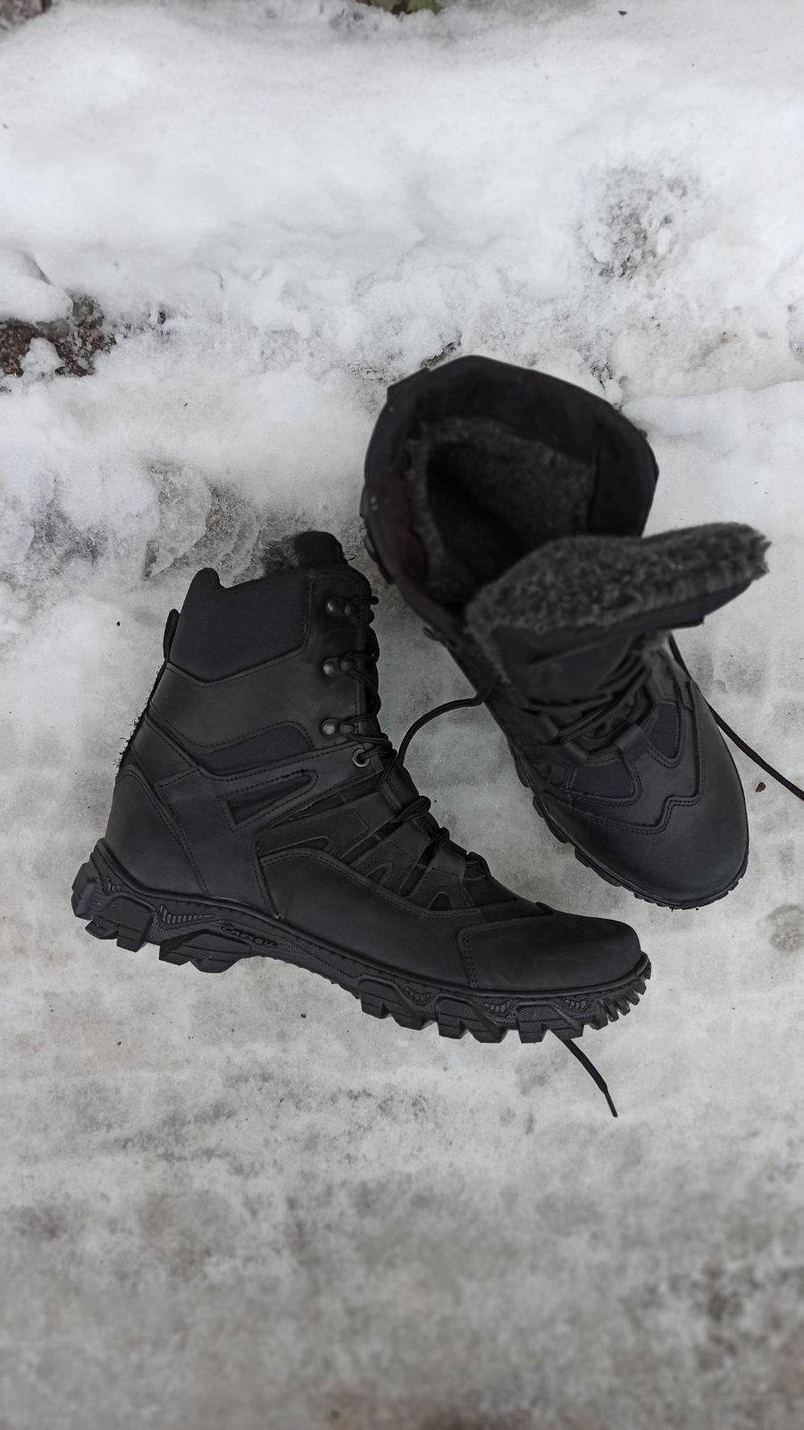 Берці зимові на натуральній шерсті PAMIR БЛЕК МЕХ шкіряні р. 43 Чорний (s17595) - фото 3 Берці зимові на натуральній шерсті PAMIR БЛЕК МЕХ шкіряні р. 43 Чорний (s17595) - фото 3