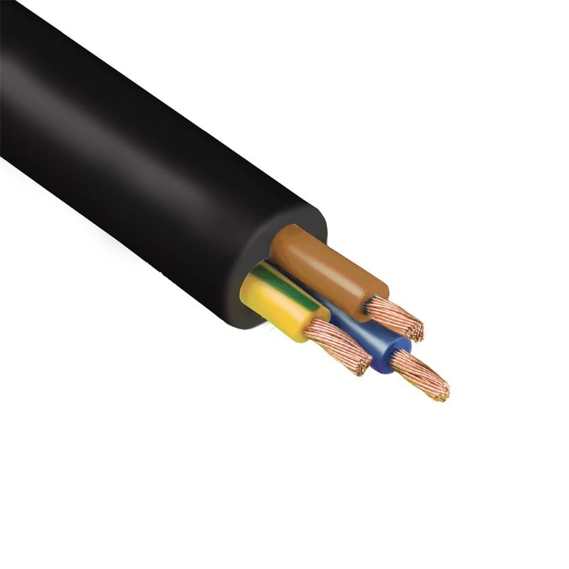 Провід Horoz Cable ПВС 3х1,5 Чорний ГОСТ (31418-1)