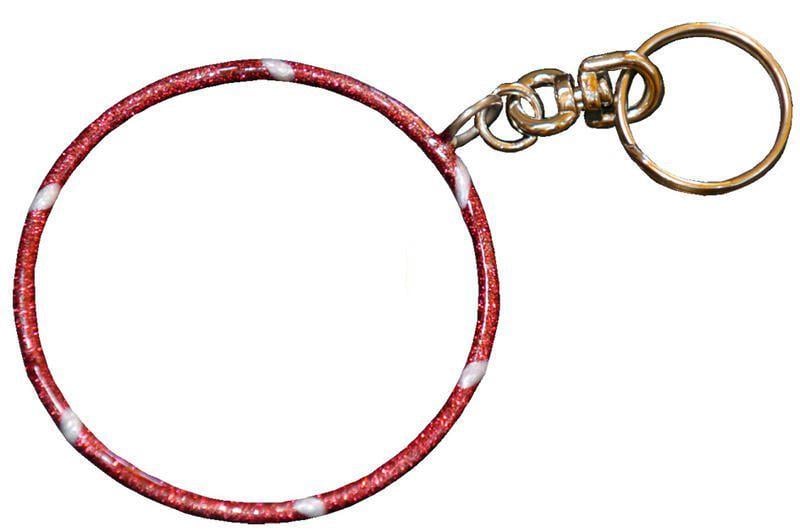 Брелок мини обруч Красный (00560)