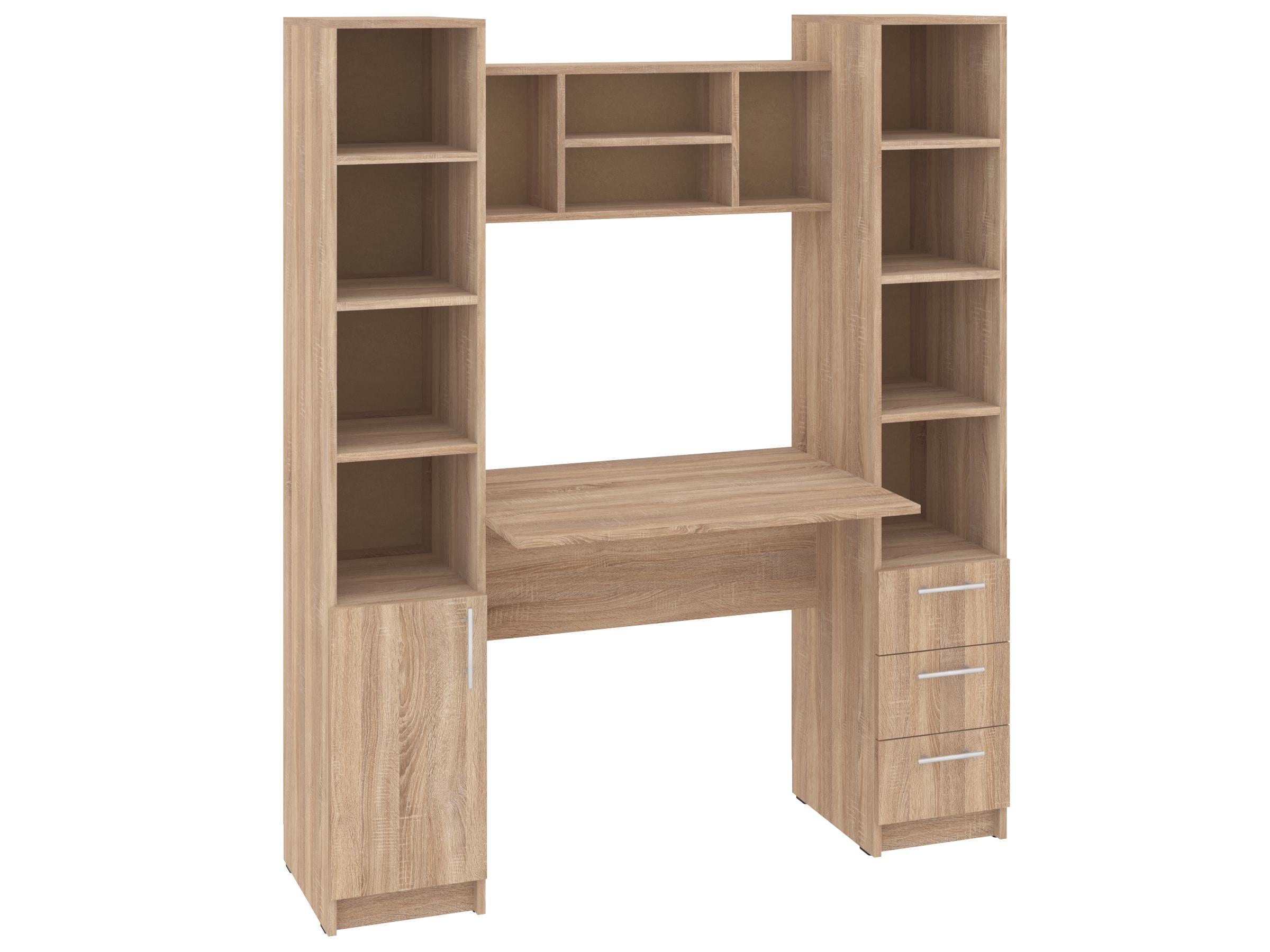 Письменный стол PEHOTIN Гранд 140,5х60х75/168 см Дуб сонома (PN-101307)