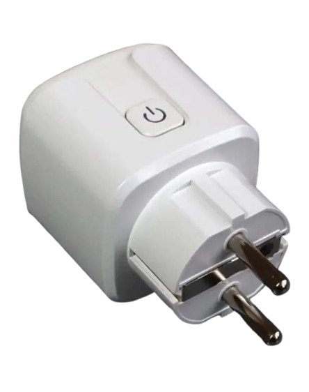 Умная Wi-Fi розетка c таймером Tuya 20А 4400 Вт ДУ электроприборами White