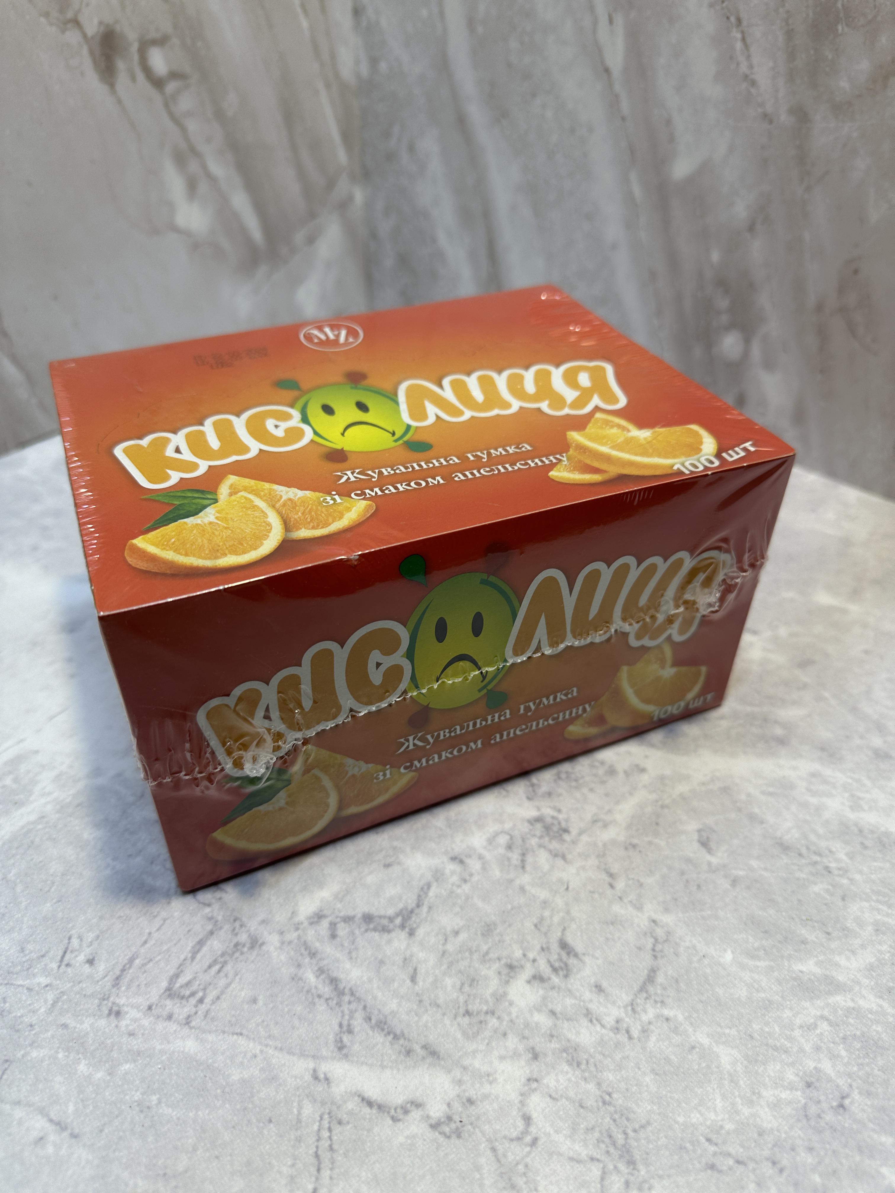 Жевательная резинка Кислица со вкусом апельсина 100 шт. (1469455328)