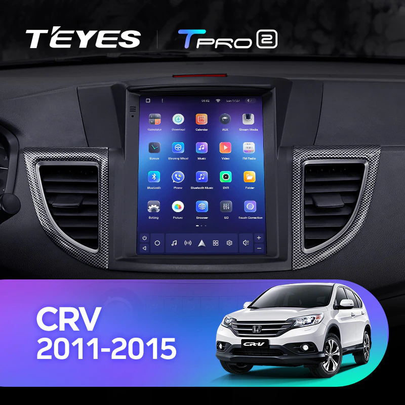 Автомагнитола штатная Teyes TPRO 2 для Honda CRV CR-V 4 RM RE 2011-2015 Tesla style Android TPRO2 3/32 Wi-Fi/4G вариант С - фото 4 Автомагнитола штатная Teyes TPRO 2 для Honda CRV CR-V 4 RM RE 2011-2015 Tesla style Android TPRO2 3/32 Wi-Fi/4G вариант С - фото 4
