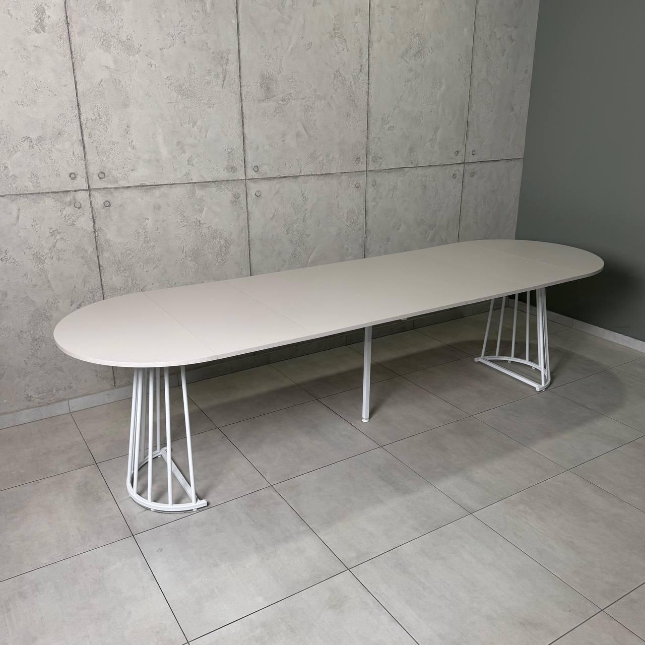 Стол кухонный раздвижной Grace УТП028007 Loft 3,5 м Кашемир/Белый мат