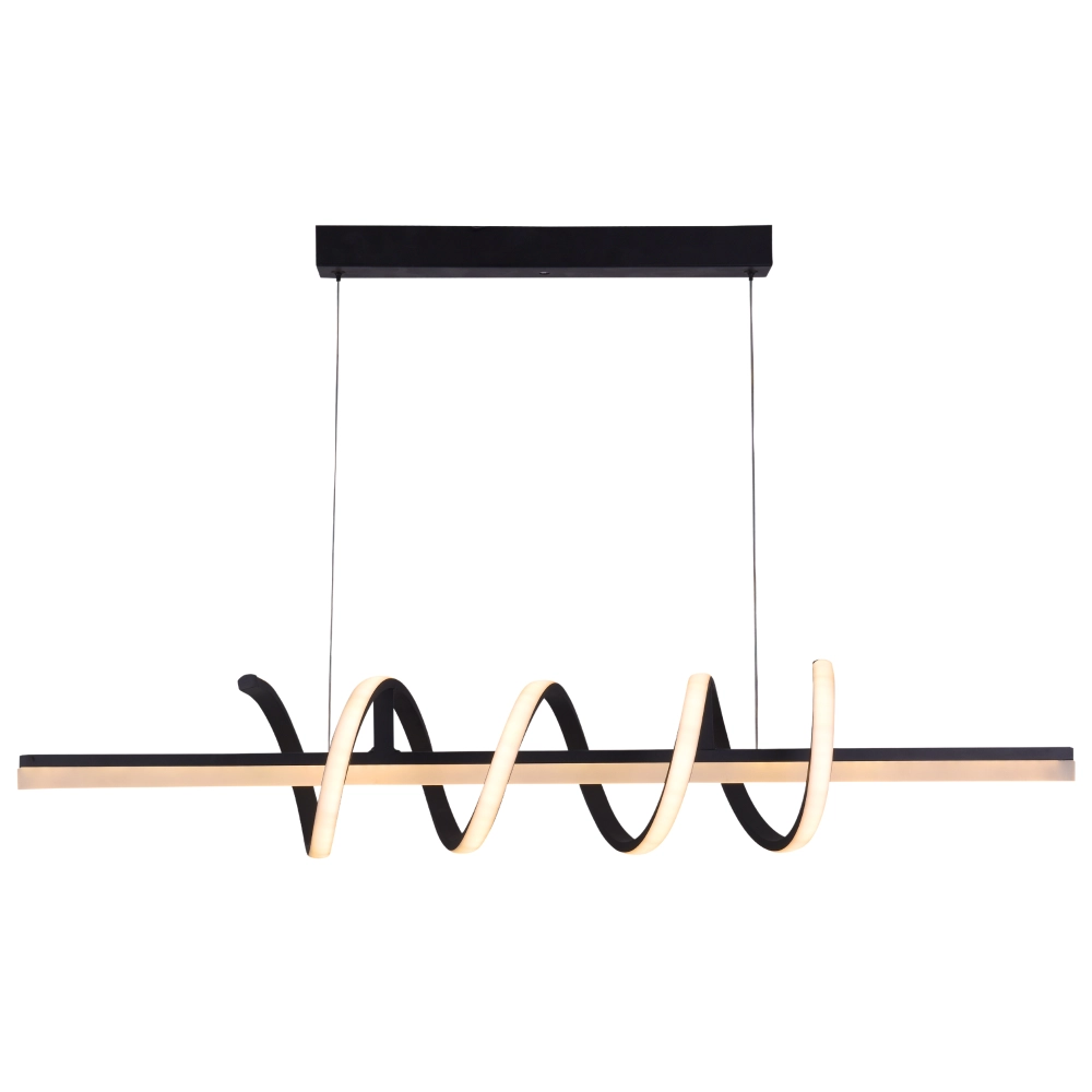 Люстра підвісна світлодіодна акрилова Sirius LCD3087 BK Чорний (27444144)