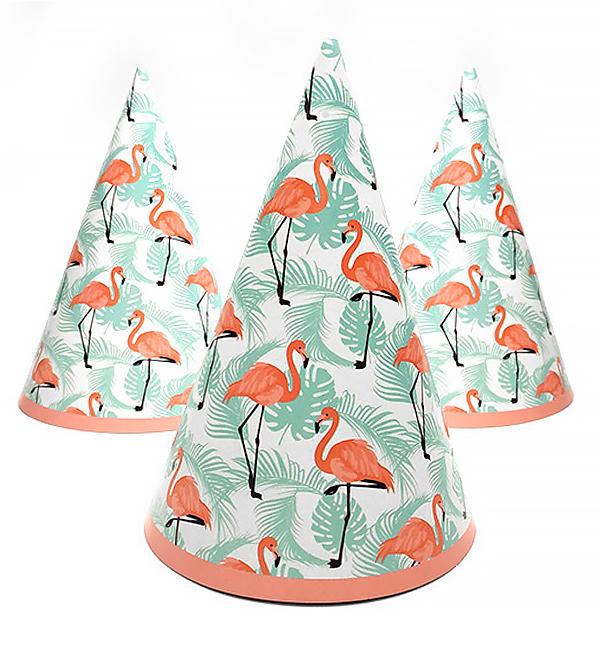 Колпачки бумажные Фламінго 15 см 5 шт.  (514009)