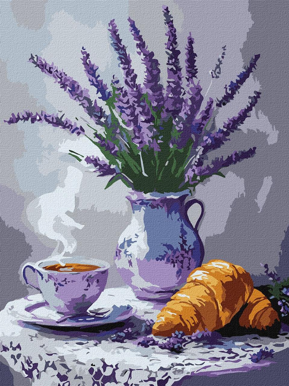 Картина за номерами Ideyka Лавандовий натюрморт 30x40 см (2867221893)