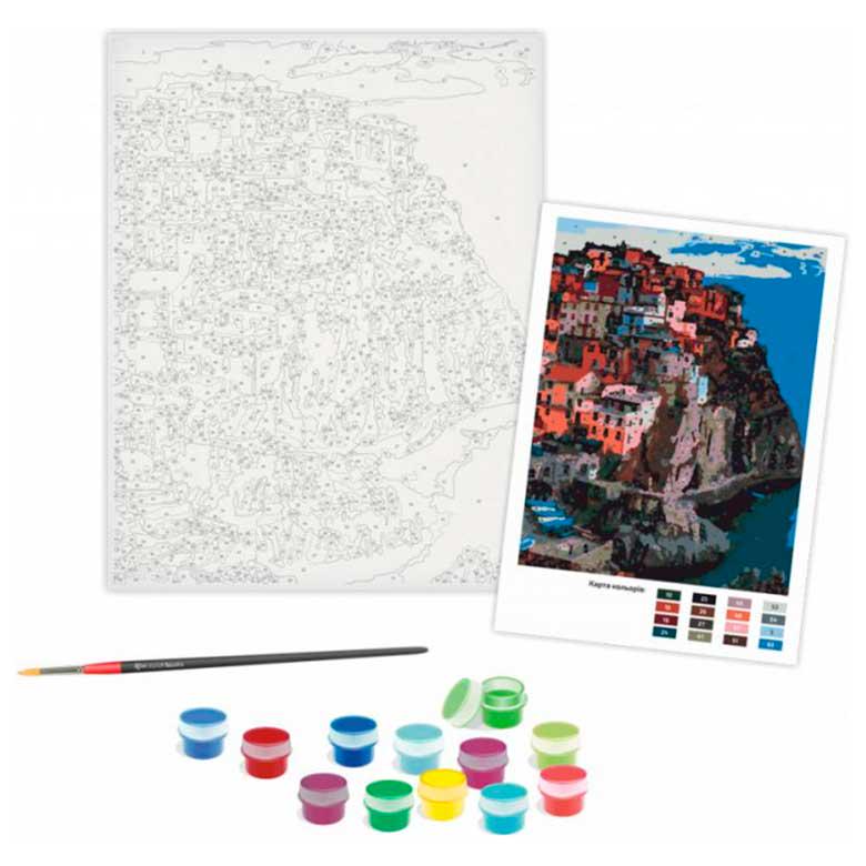 Картина по номерам Rosa Premium N00013170 Манарола Италия 35х45 см (L053021) - фото 2 Картина по номерам Rosa Premium N00013170 Манарола Италия 35х45 см (L053021) - фото 2