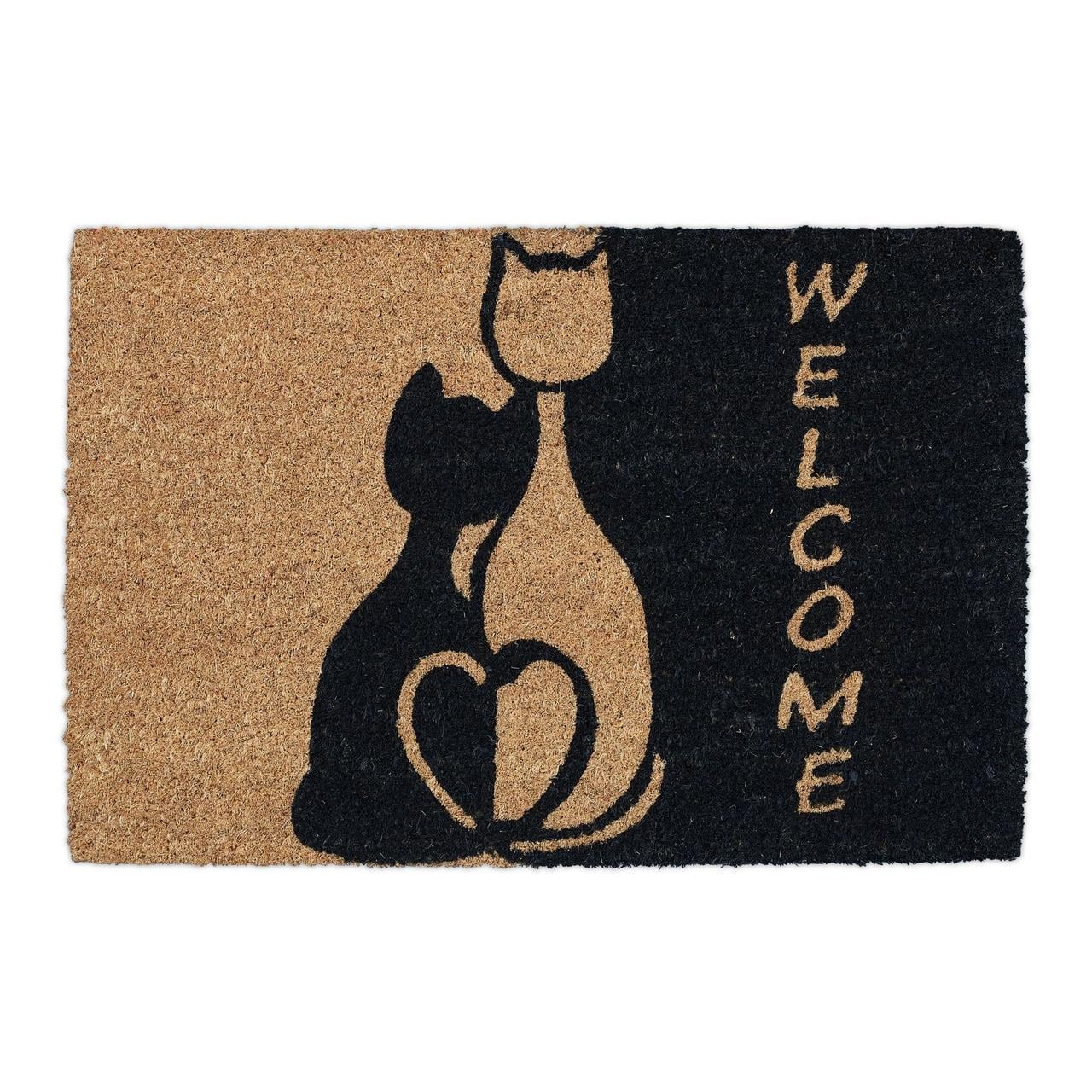 Килимок Relaxdays Welcome із кокосового волокна 60x40 см (10039441)
