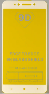 Загартоване захисне скло на Xiaomi Redmi Note 5A Біле / Повне покриття