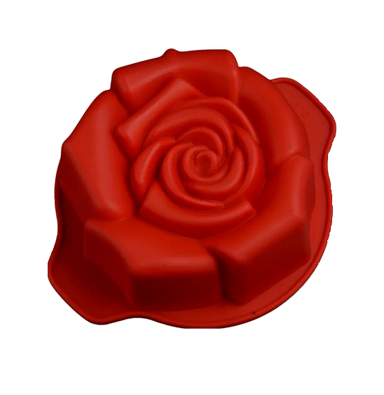 Форма силіконова для випічки та желе у формі троянди Червоний (ULC-121) Форма силіконова для випічки та желе у формі троянди Червоний (ULC-121)