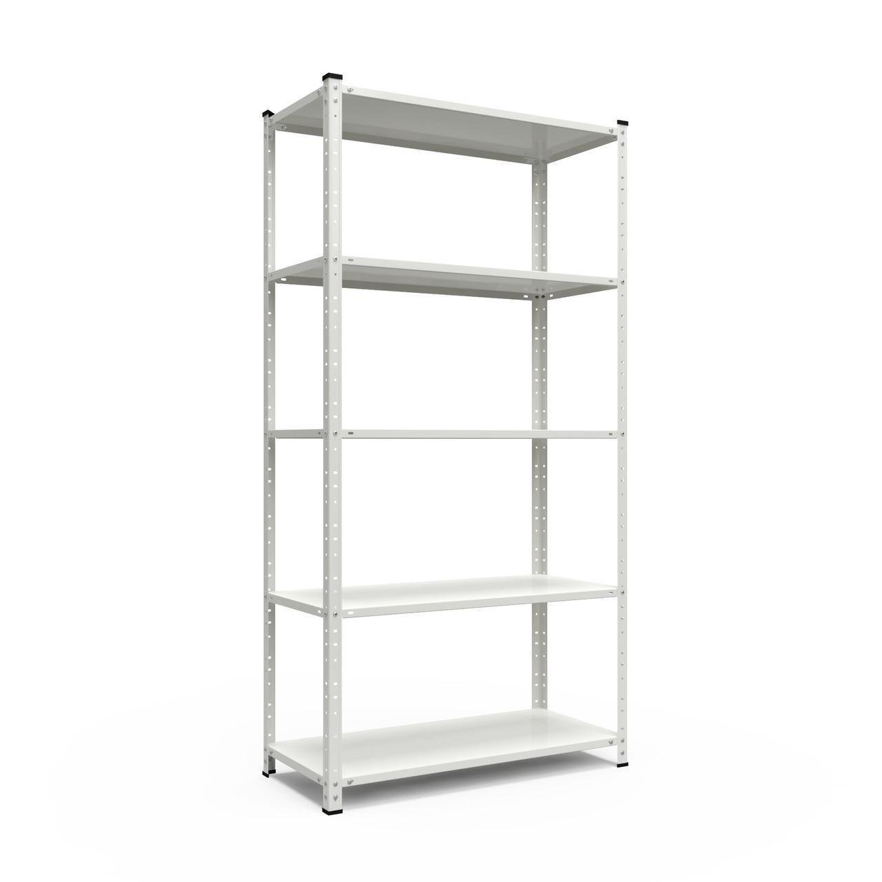 Стеллаж Меткас Элегант-1 50 кг/полку 5 полок металлический 1840x950x340 мм (3DPanda-EL184110953454W)