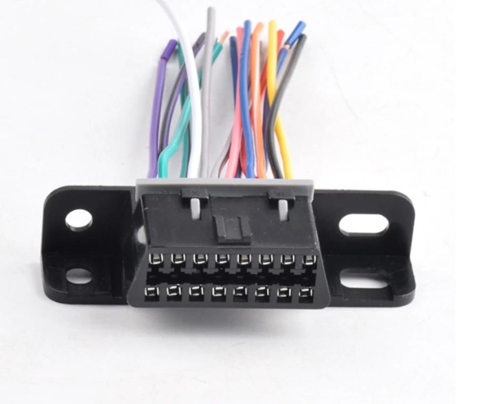 Разъем диагностический OBD2 16pin с проводами (0121) - фото 3 Разъем диагностический OBD2 16pin с проводами (0121) - фото 3