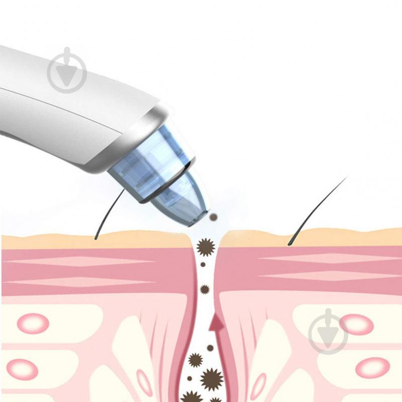 Вакуумный очиститель пор Lesko B1806 для лица 3 режима Белый (3760-10682) - фото 8