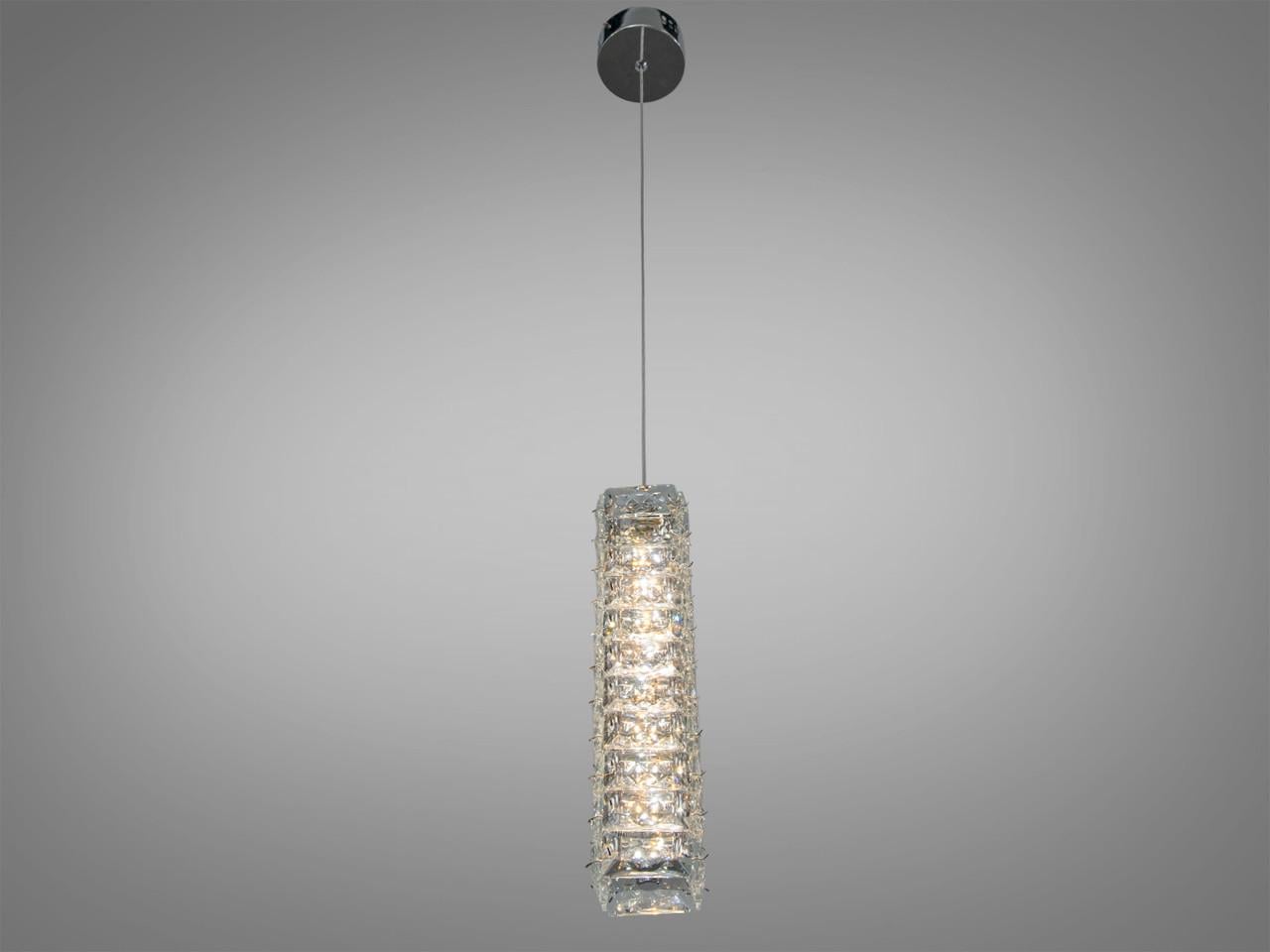 Подвесной светильник LED для гостиной Diasha 7927/1CH хрусталь 10 Вт Хром (2950852199)