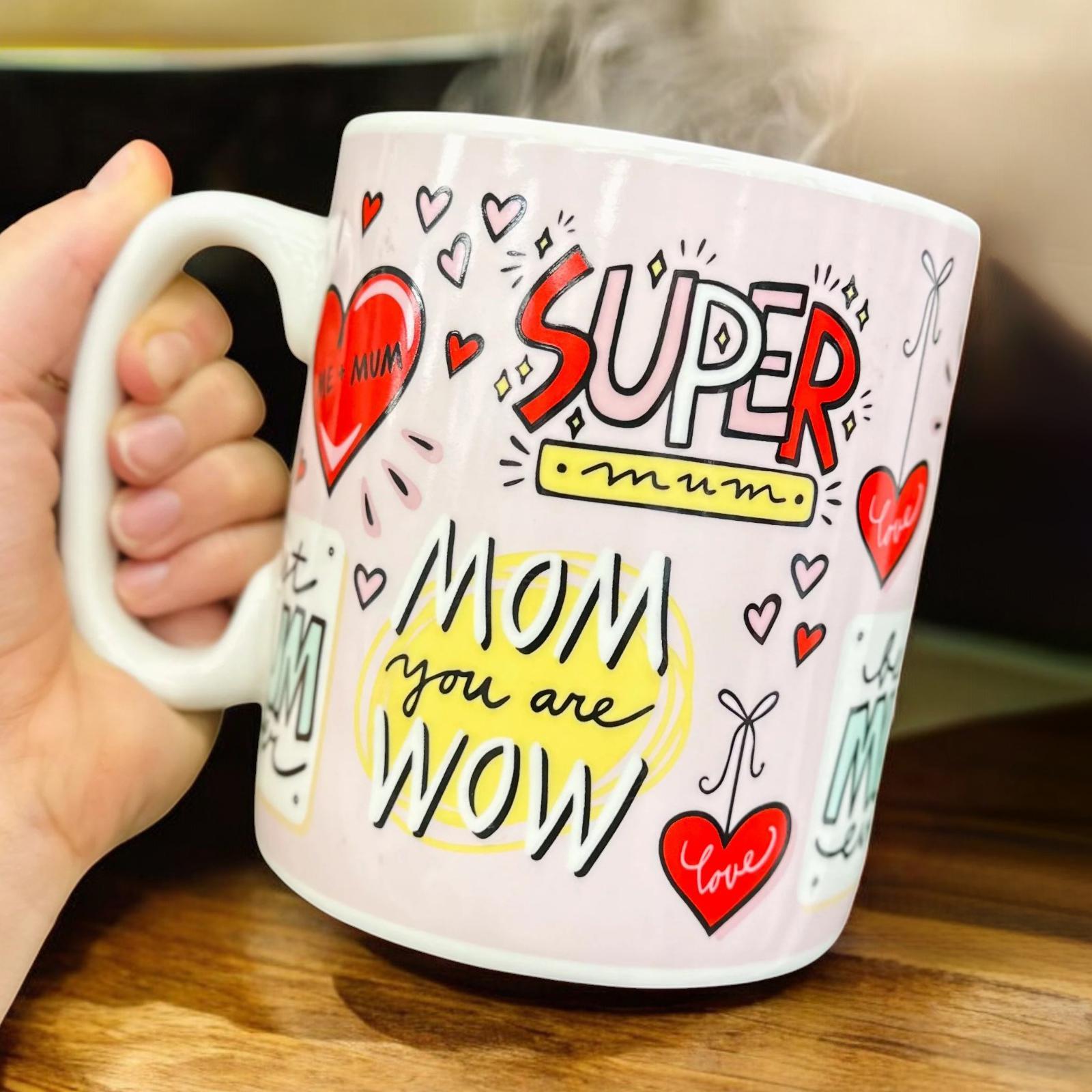 Кружка большая керамическая "The Best MOM in the world" 1 л Розовый - фото 7 Кружка большая керамическая "The Best MOM in the world" 1 л Розовый - фото 7