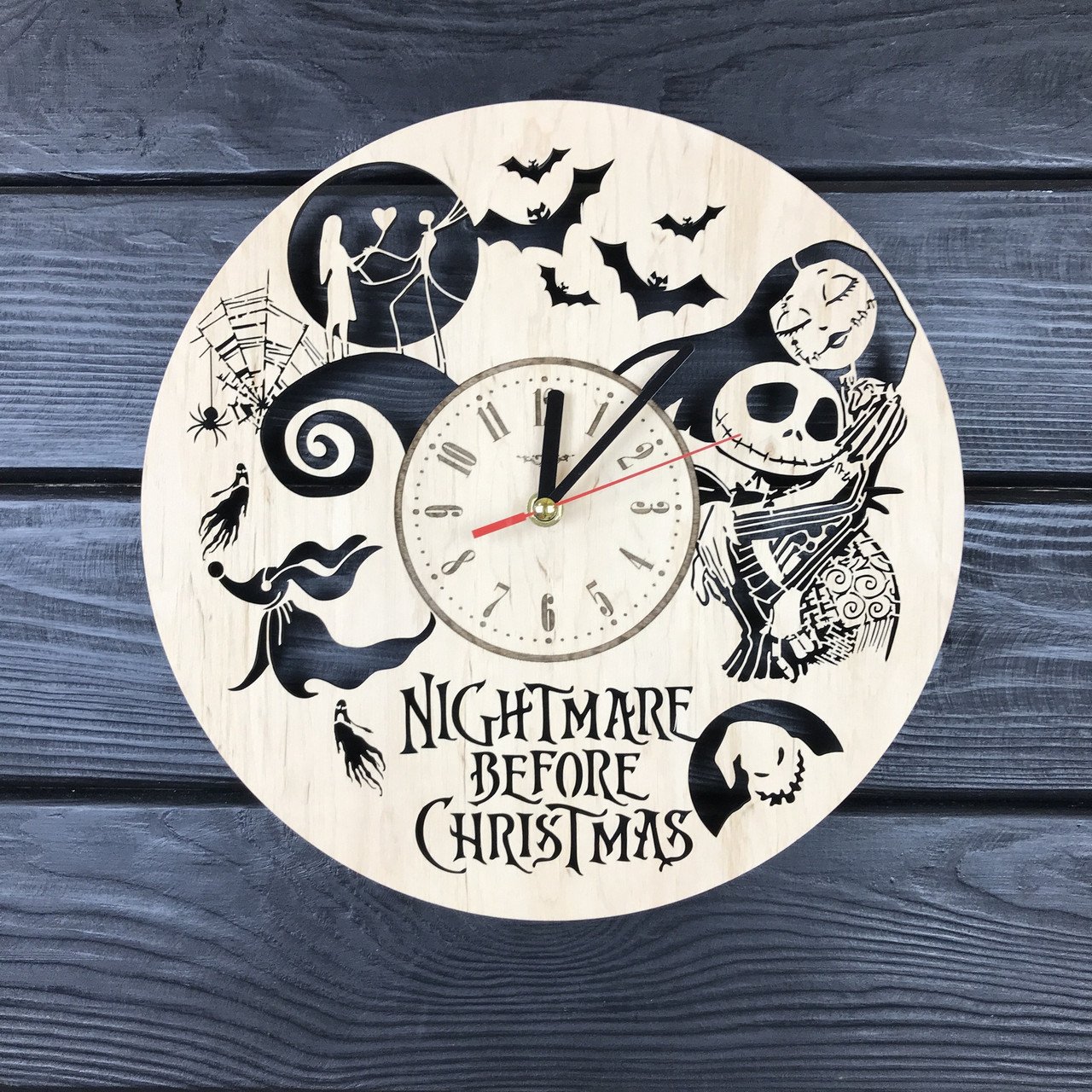 Годинник настінний великий "Nightmare before Christmas"