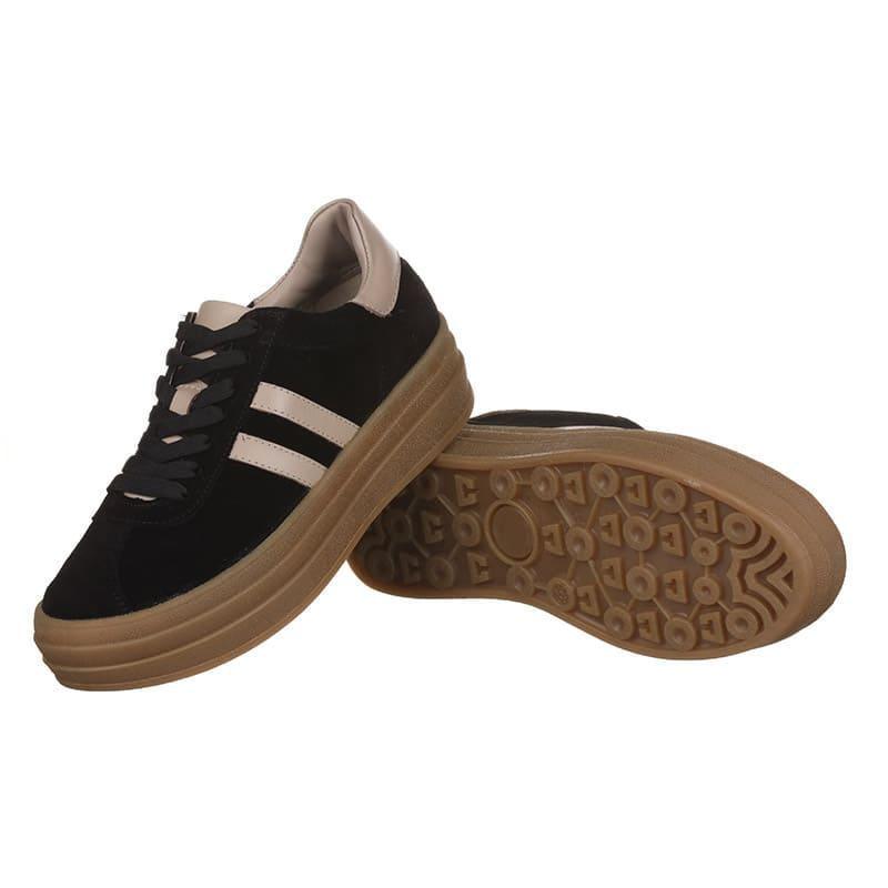 Кросівки жіночі Rispetto 0982-3990 замшеві р. 39 Чорний (20185) - фото 4