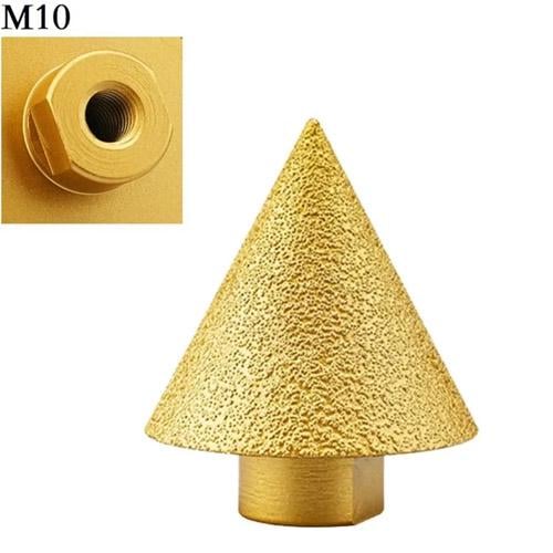 Фреза алмазна конусна для дриля по кераміці/граніту 2-50 мм M10 Gold (927087) - фото 2