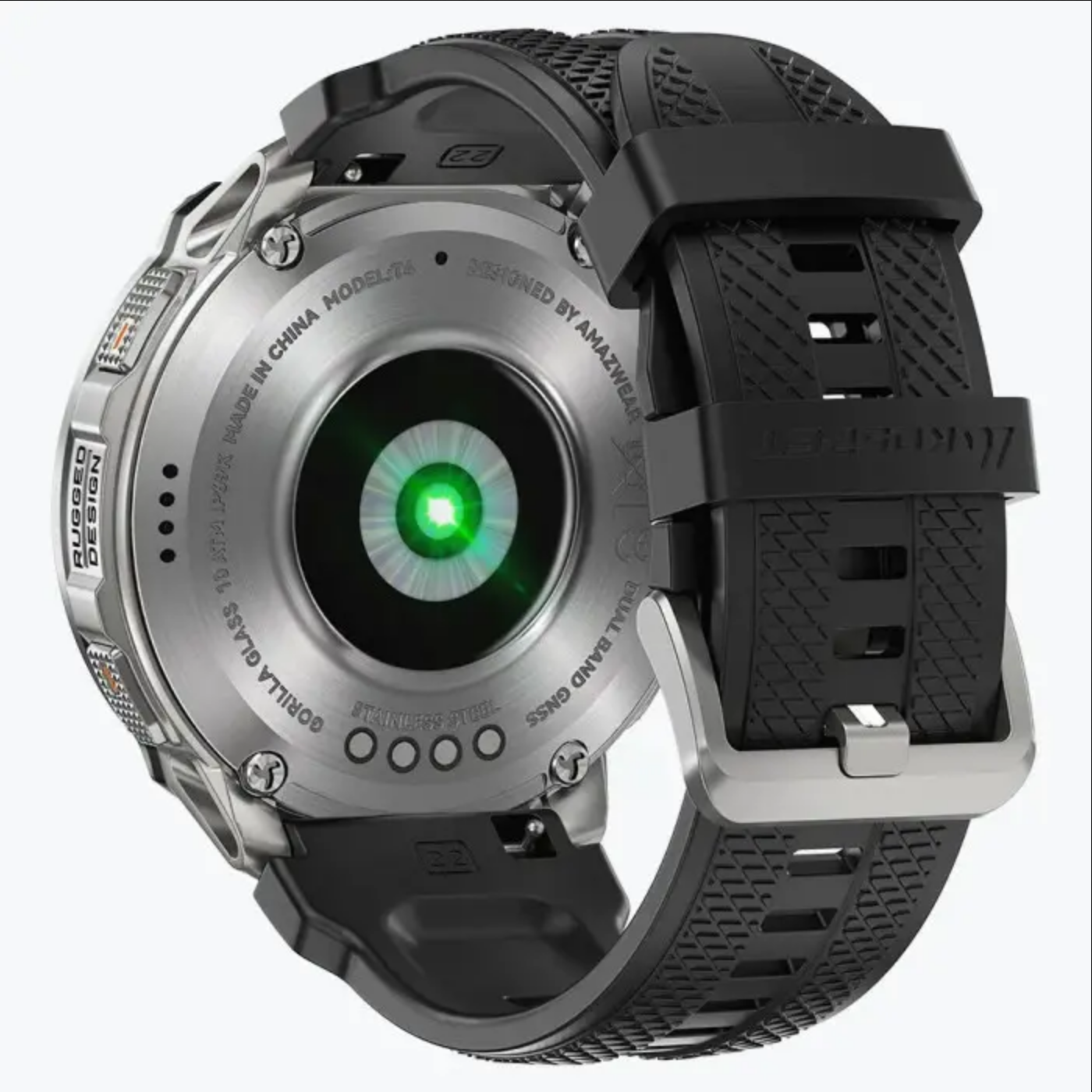 Смарт-годинник тактичний Kospet Tank T4 Metal Silver — фото 5