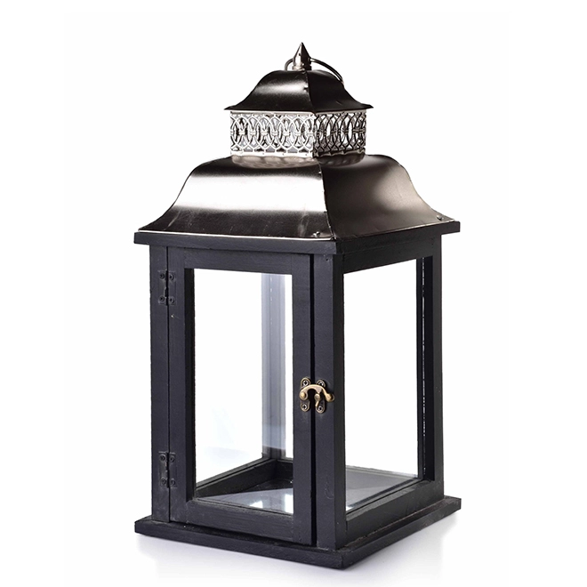 Подсвечник-фонарь деревянный Levi Silver HTO2086 (35267) - фото 1 Подсвечник-фонарь деревянный Levi Silver HTO2086 (35267) - фото 1