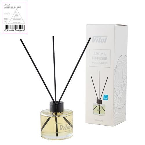 Аромадиффузор Vitol Home Sticks Winter Plum 130 мл (00000063208) - фото 6 Аромадиффузор Vitol Home Sticks Winter Plum 130 мл (00000063208) - фото 6