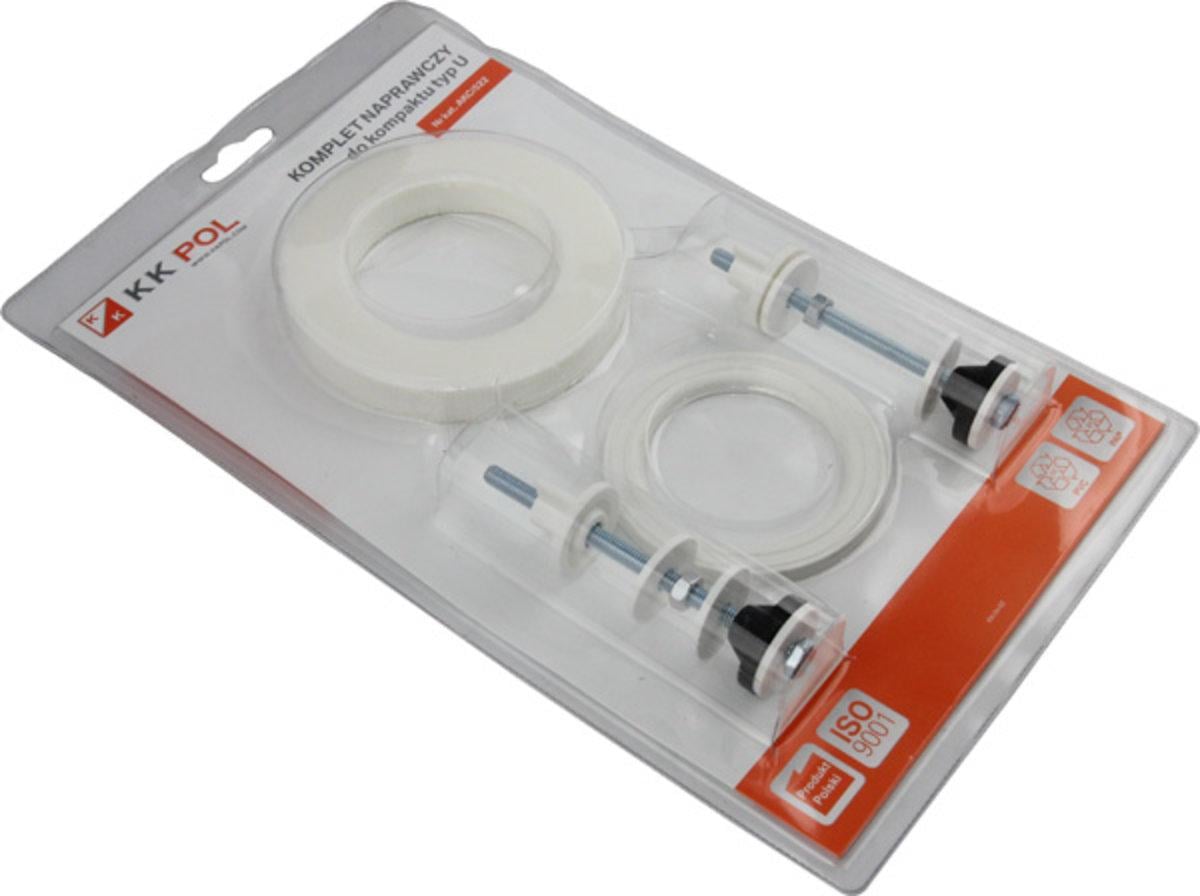 Набор прокладок под бачок унитаза KK POL KPL/522 с креплением микропорка круглая (2559529390)