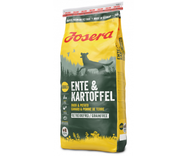 Корм сухой для взрослых собак Josera Ente&Kartoffel Утка и картофель беззерновой 900 г