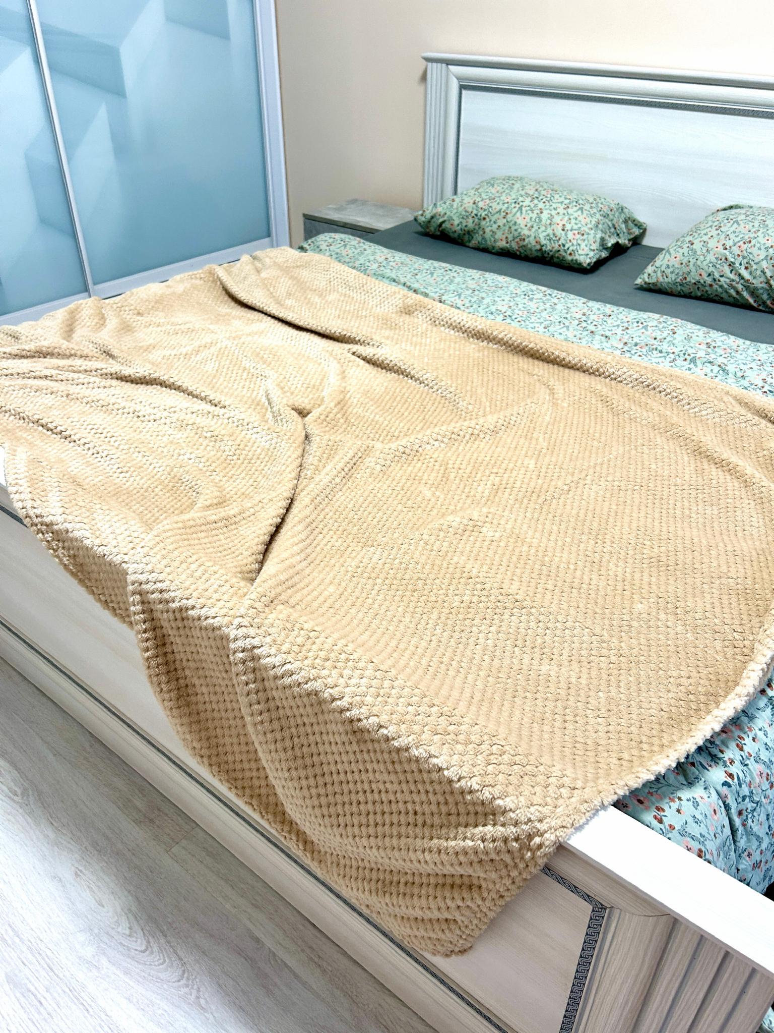 Плед бамбуковый Однотонное наслаждение 145х210 см Бежевый (B-7120/1) - фото 2 Плед бамбуковый Однотонное наслаждение 145х210 см Бежевый (B-7120/1) - фото 2