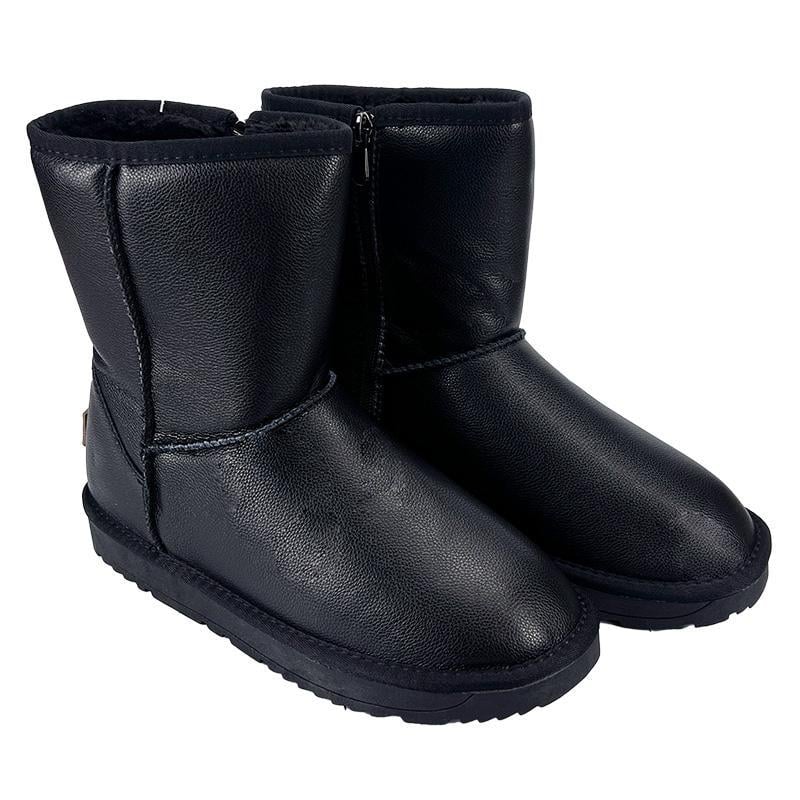 Угги мужские кожаные на молнии 80825-1 p. 43 27 см Черный (91548479) - фото 1 Угги мужские кожаные на молнии 80825-1 p. 43 27 см Черный (91548479) - фото 1