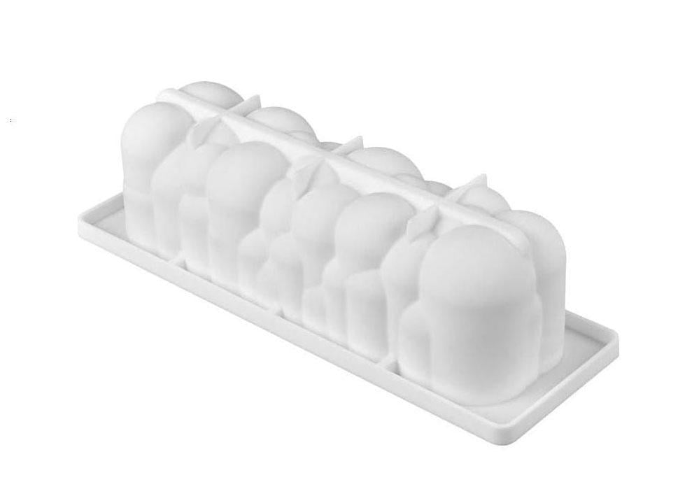 Силіконова форма для мусових десертів ATOMIC 29×9,5×8 см (26077)