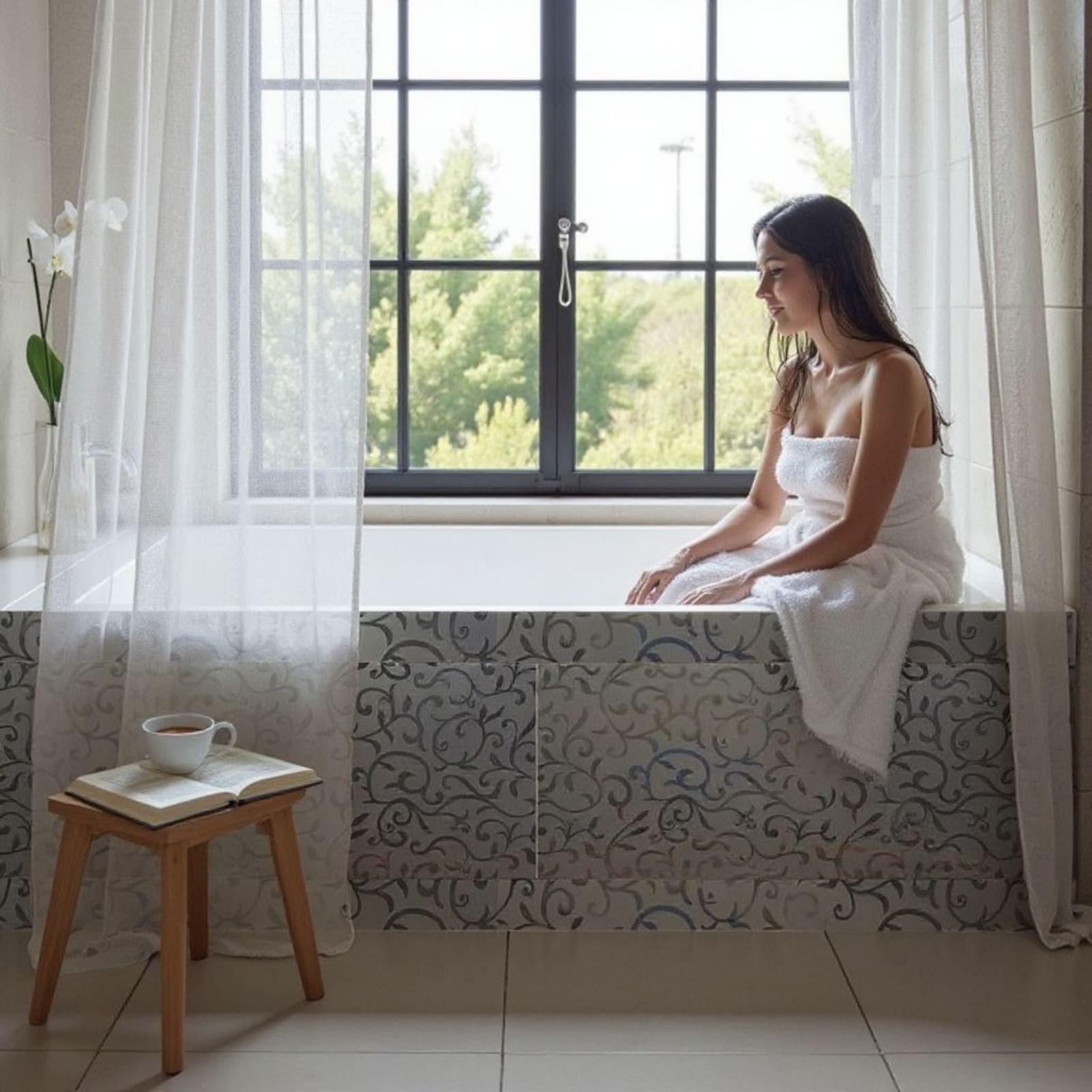 Панель для ванн TheMix Лами 1046 flower с покрытием HPL 160 см (2464) - фото 5 Панель для ванн TheMix Лами 1046 flower с покрытием HPL 160 см (2464) - фото 5