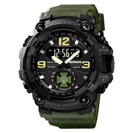 Наручний годинник Patriot 004AGDPS ДПС з коробкою Зелений