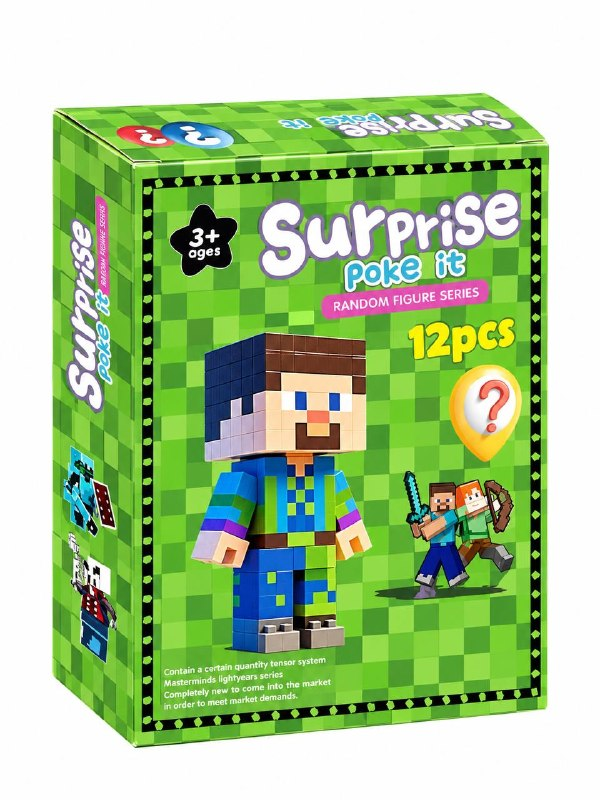 Адвент-календарь Minecraft LZMH 12-011 A1 окошки/фигурки Майнкрафт 12 шт. (2818297955)