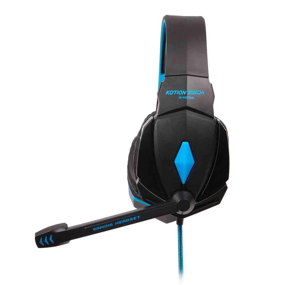 Наушники Kotion Each Gaming with LED G4000 Aux Black/Blue (532566) - фото 1