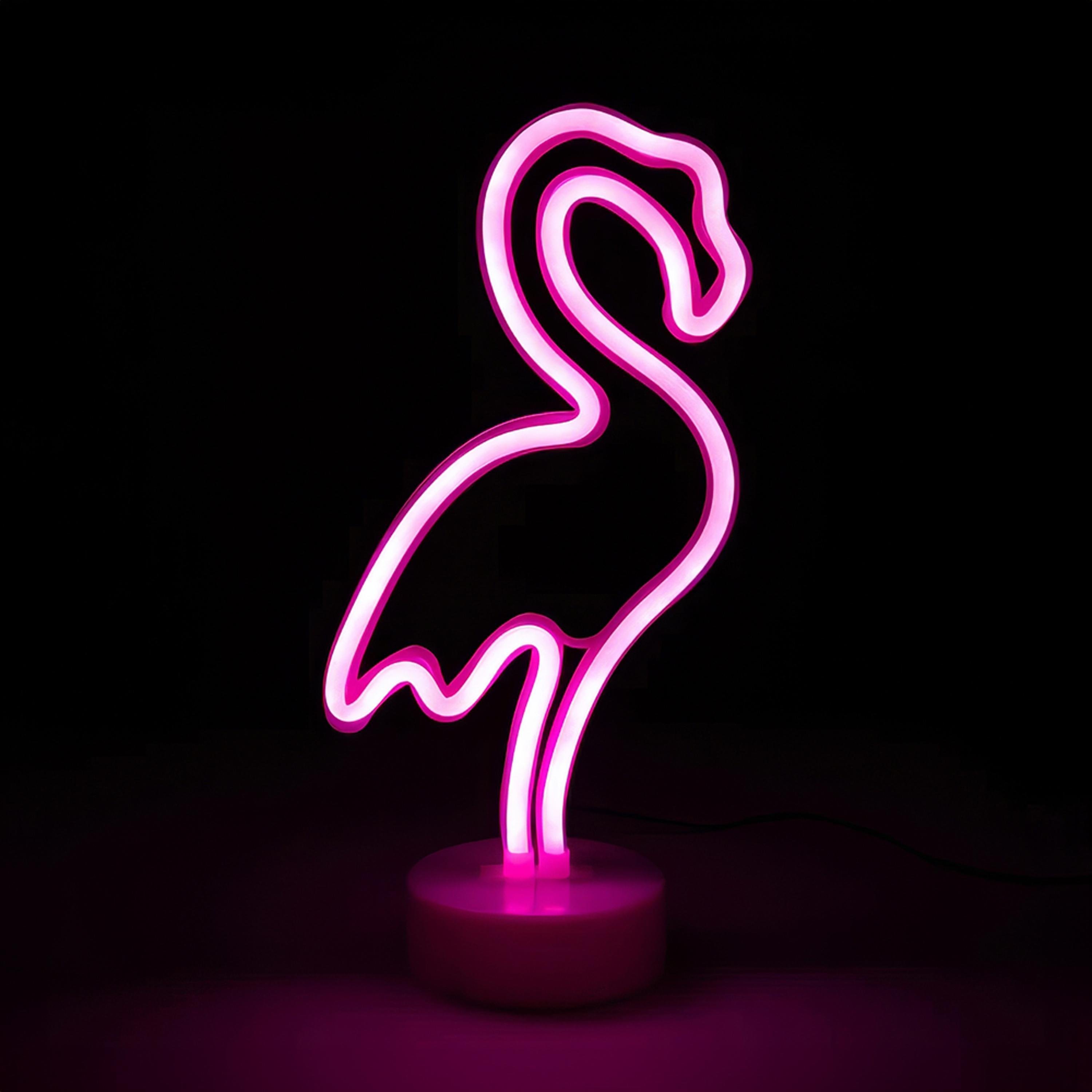 Нічник неоновий Фламінго Рожевий (WLS-QX-NH2401P)