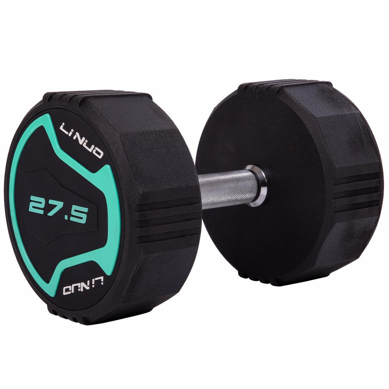 Гантель цельная LI NUO TA-3614-27_5 с полиуретановым покрытием 27,5 кг (2532854045) - фото 1 Гантель цельная LI NUO TA-3614-27_5 с полиуретановым покрытием 27,5 кг (2532854045) - фото 1