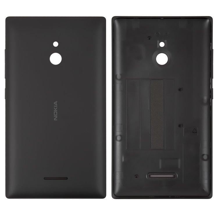 Задняя крышка Nokia XL Dual Sim RM-1030, с боковыми кнопками (черный)
