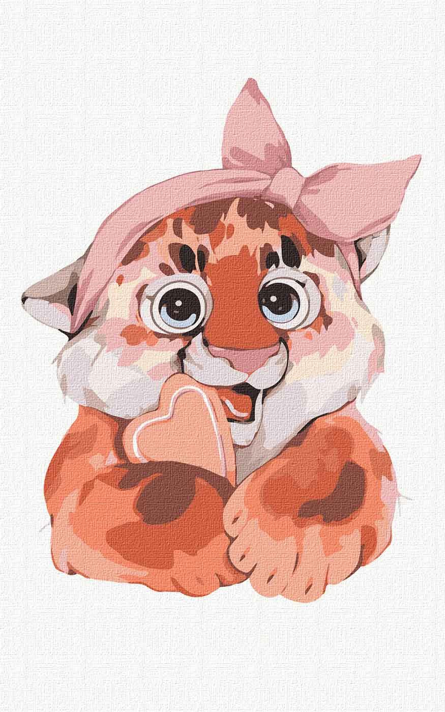 Картина по номерам Идейка Волшебный тигренок 25x40 см (KHO4235)