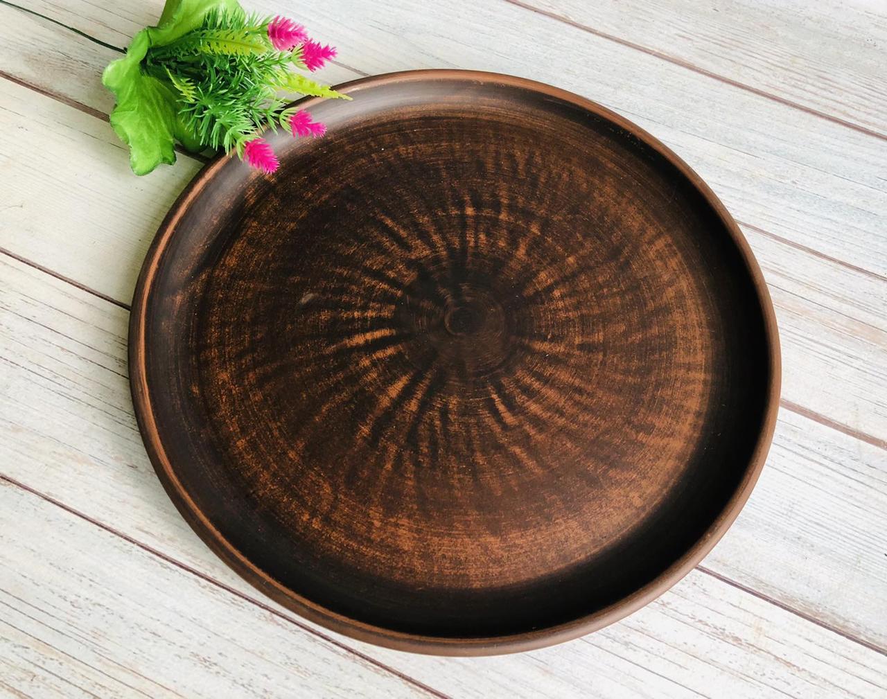 Блюдо глиняное 30 см (860277285)