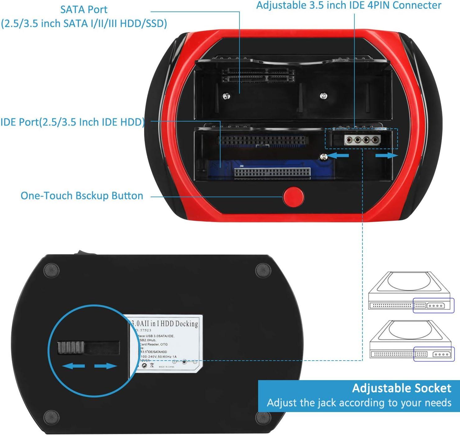 Док-станція для жорстких дисків Tccmebius TCC-S862-US USB 2.0 2 слоти зчитування карт пам'яті - фото 4