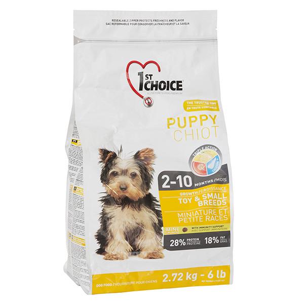 Корм сухой 1st Choice Puppy Toy&Small Chicken для щенков малых пород 2,72 кг (65672210034)