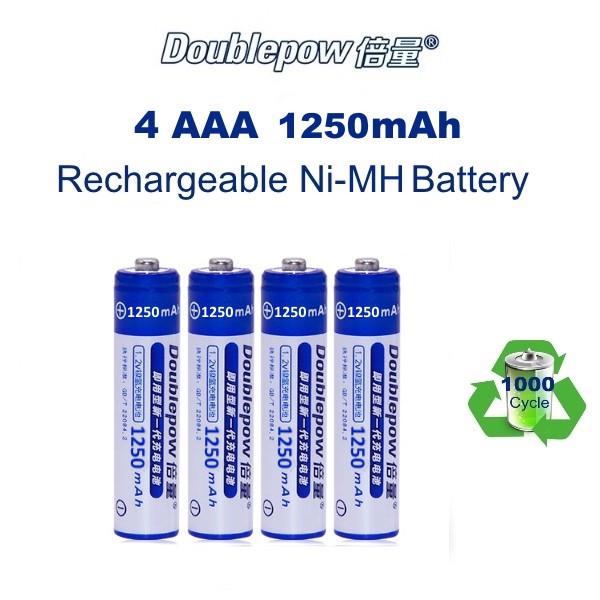 Акумулятор Doublepow AAA 1250 mAh 4 шт. - фото 6