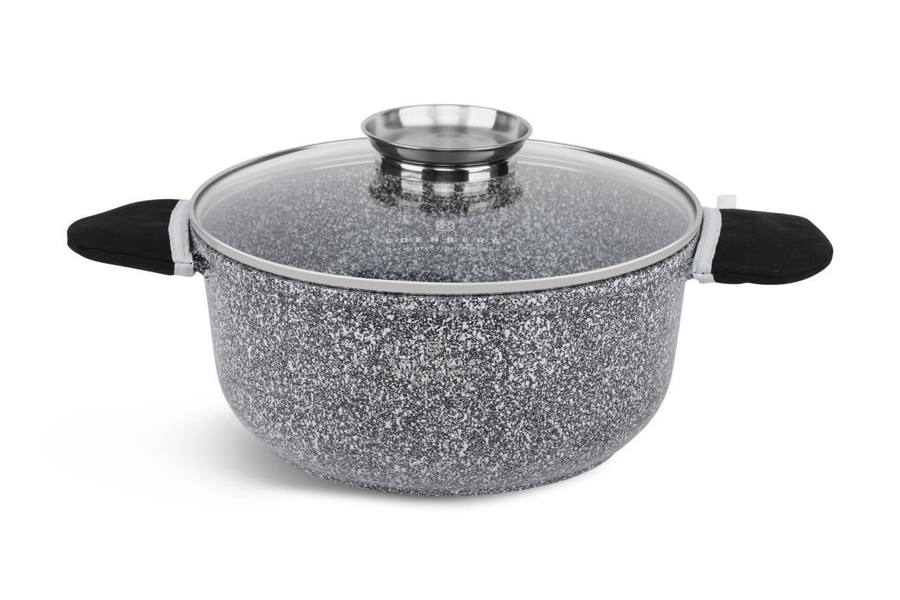 Набір каструль для індукційних плит з гранітним покриттям Edenberg EB-8147 10 пр. - фото 8 Набір каструль для індукційних плит з гранітним покриттям Edenberg EB-8147 10 пр. - фото 8